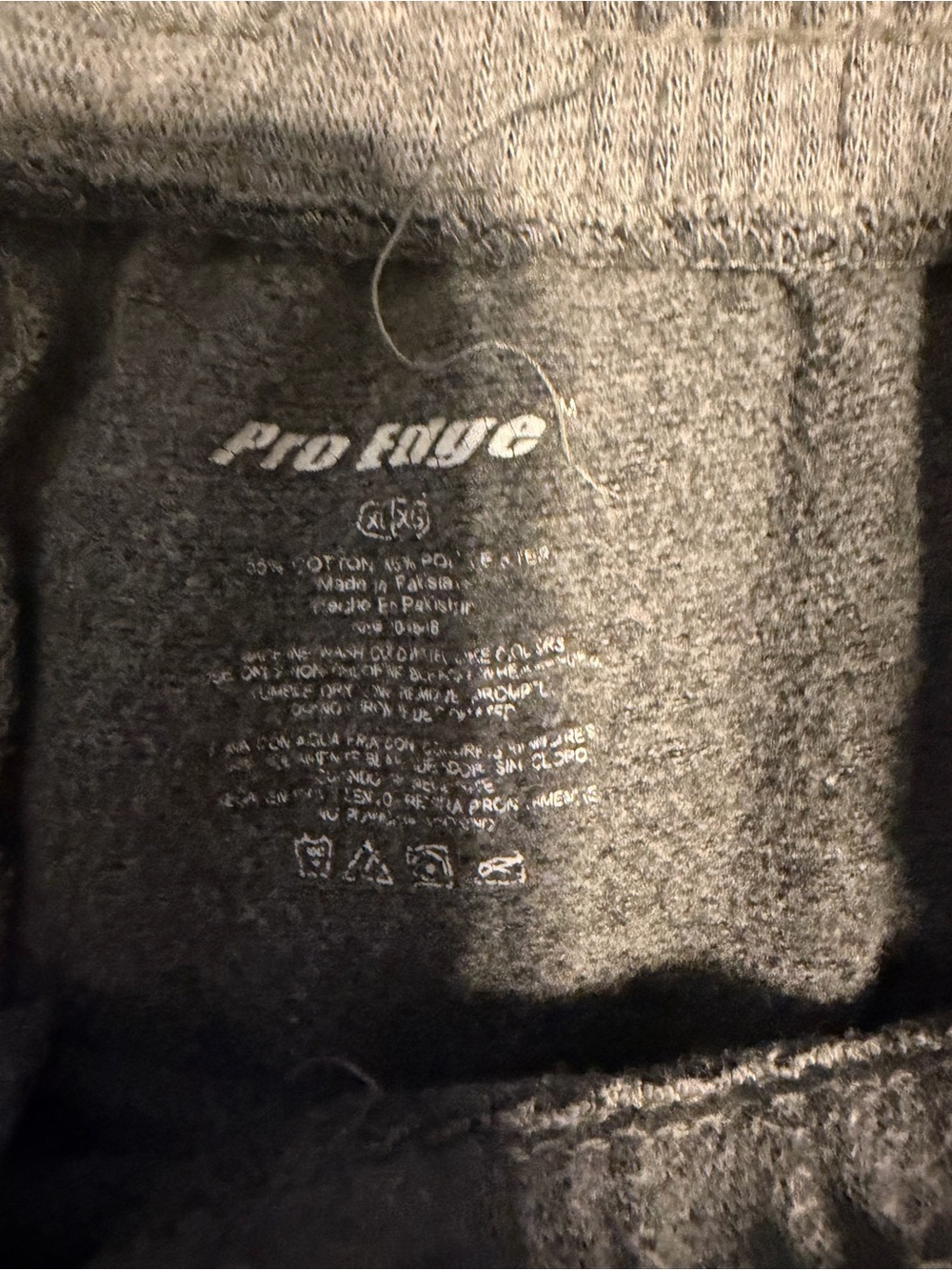Pro Edge Men's Charcoal Zip-Up Sweater Jacket